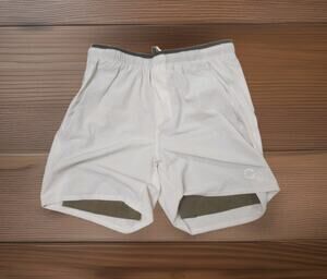 Currently Mens Cross Training 7" Running lined Shorts In Off-White Size S